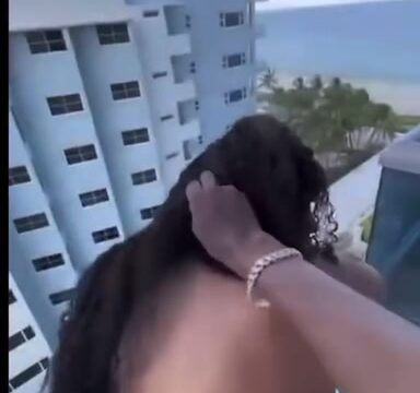 Murda B Gets Fucked And Creampied On The Hotel Balcony