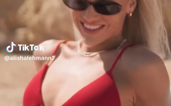 Alisha Lehmann Showing Off Her Sexy Figure On The Beach