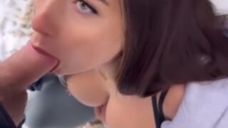 Urfavbellabby Blowjob And Swallowed Sperm Outdoors