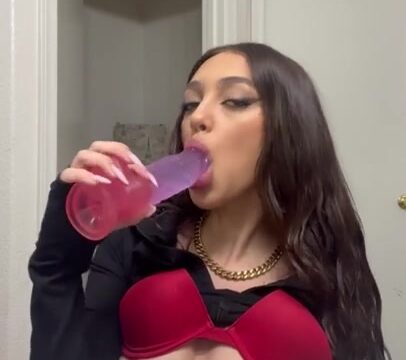 Senya Marin Masturbated Naked Using A Dildo In The Bathroom
