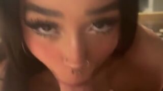 ZoweyBunny Sucking Her Boyfriend’s Cock And Swallowed Sperm